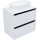 Тумба под раковину Allen Brau Activity 70 1.34003.WM белый матовый/черный браш
