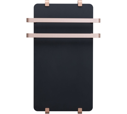 Полотенцесушитель электрический Allen Brau Infinity 120x44 с рейлингом 2.0 и креплением, медь браш