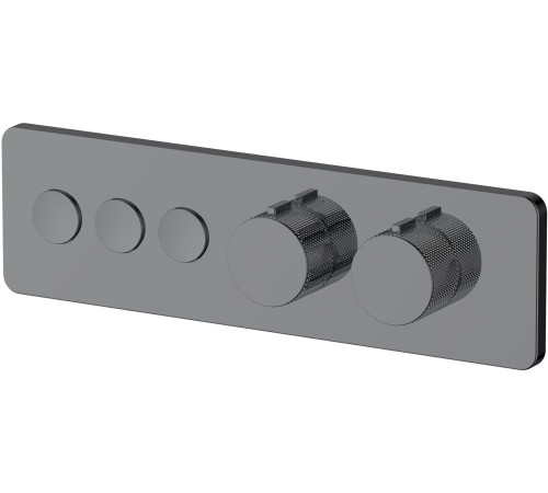 Смеситель для душа Allen Brau Liberty 5.33003-MG (с внутренней частью, 3 выхода) графит браш