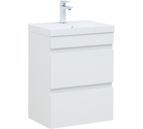 Тумба под раковину Aquanet Нота New 50 белый глянец