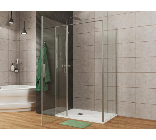 Душевой уголок Allen Brau Priority 90x100 3.31001.00 + 3.31019.00 хром