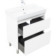 Тумба под раковину Aquanet Nova Lite 2.0 75 напольная, белый глянец