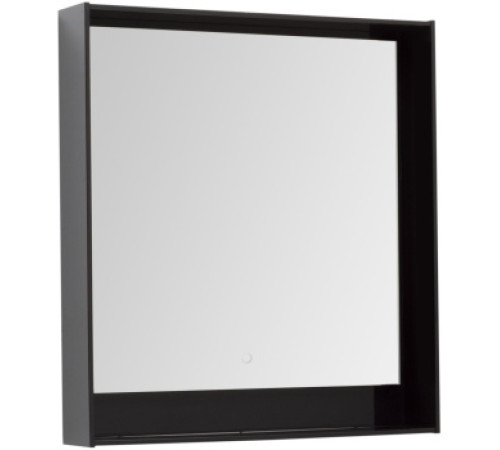Зеркало Aquanet Милан 80 LED черный глянец