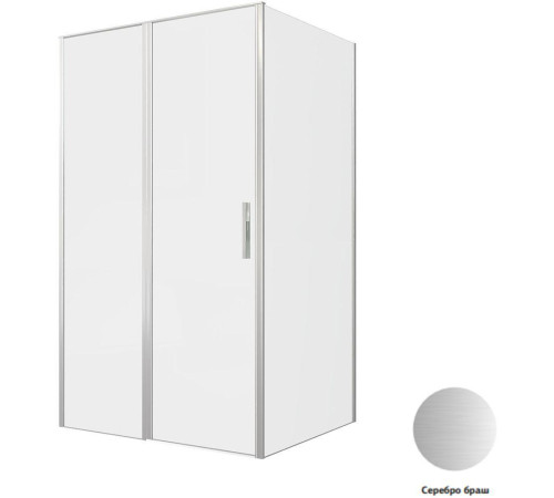 Душевой уголок Allen Brau Priority 120x100 3.31008.BA + 3.31020.BA серебро браш