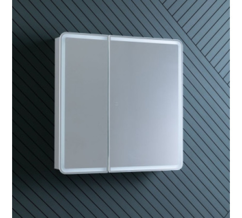 Зеркальный шкаф Aquanet Оптима 80 с LED подсветкой