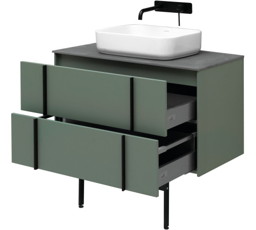 Тумба под раковину Allen Brau Reality 90 1.32006.CGM олива матовый