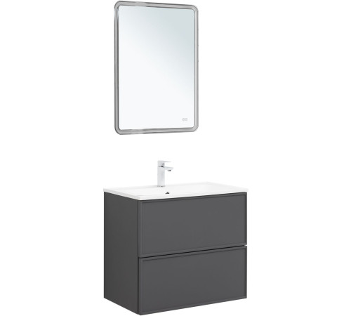 Тумба под раковину Aquanet Арт 75 ясень графит