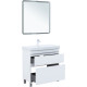 Тумба под раковину Aquanet Слим 80 напольная, белый сатин