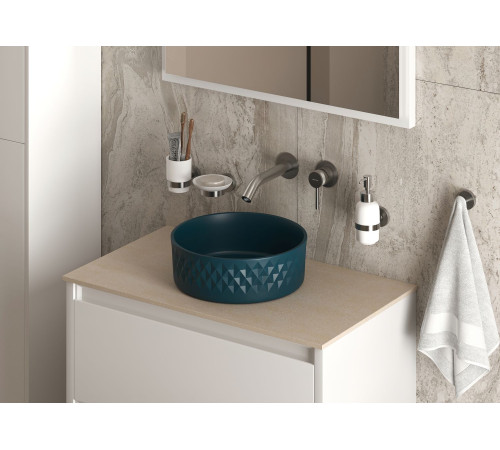 Раковина накладная Allen Brau Fantasy Romb 36 4.11033.PT петроль