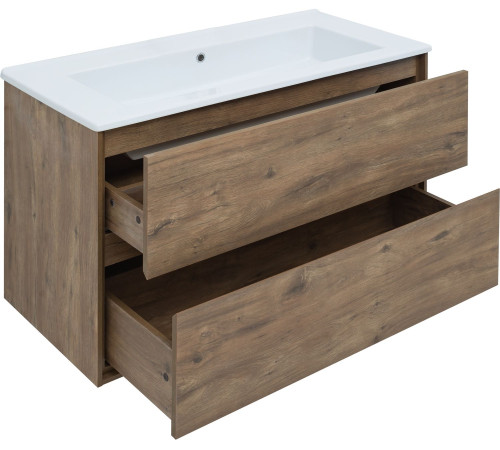 Тумба под раковину Aquanet Милан 105 дуб рустикальный