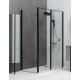 Душевой уголок Allen Brau Priority 140x90 3.31012.BBA + 3.31018.BBA черный браш