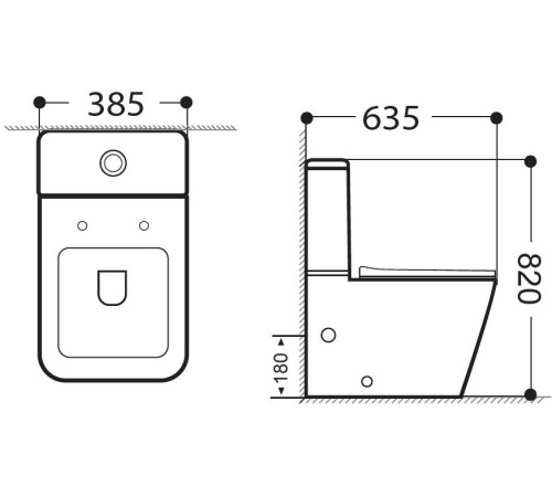 Чаша напольного унитаза Aquanet Rimless Tavr 2.0 C1 LX-2905