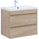 Тумба под раковину Aquanet Нота New 75 дуб светлый