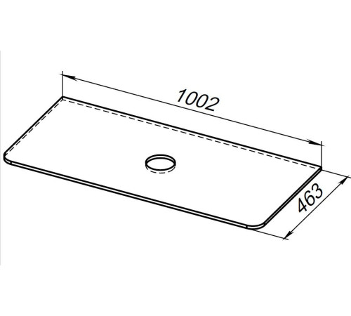 Столешница Allen Brau Paris 100 1.36015.ON акриловый камень оникс