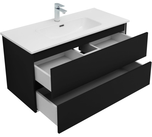 Тумба под раковину Aquanet Вега 2.0 100 черный