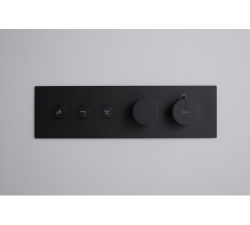 Смеситель для душа Allen Brau Liberty 5.33003-31 (с внутренней частью, 3 выхода) черный матовый