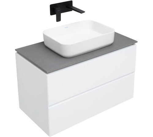Тумба под раковину Allen Brau Infinity 85 1.21001.WM белый матовый