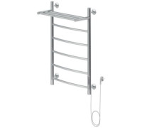 Полотенцесушитель электрический Aquanet Romeo 80х50 Тэн справа, с полкой
