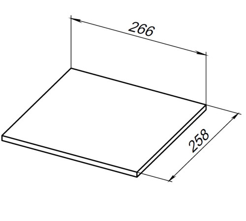 Полка для стеллажа Allen Brau Liberty 30 1.33009.GR-S графит структ
