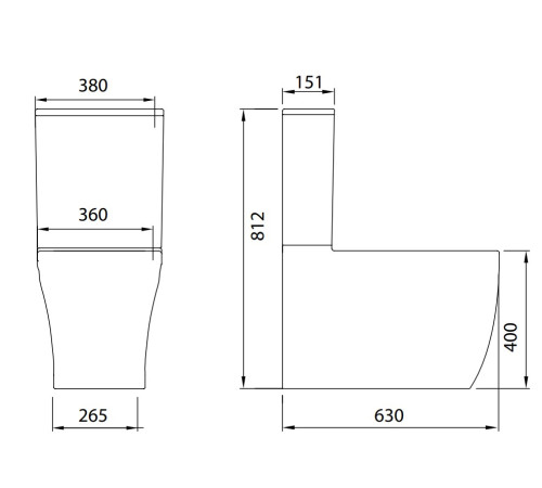 Чаша напольного унитаза Allen Brau Priority 4.31003.20 белый
