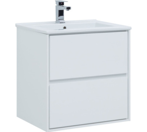 Тумба под раковину Aquanet Милан 65 белый глянец