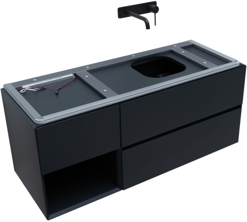 Тумба под раковину Allen Brau Infinity 120 1.21007.AM R антрацит матовый