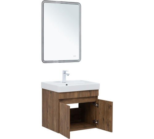 Тумба под раковину Aquanet Оптима 60 дуб рустикальный