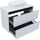 Тумба под раковину Allen Brau Activity 90 1.34005.WM белый матовый/черный браш