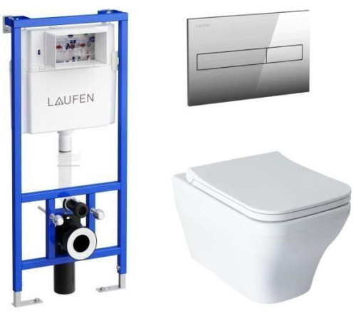 Унитаз с инсталляцией Allen Brau Infinity 4.21011.20/8.9466.0.000.000.1 белый глянец