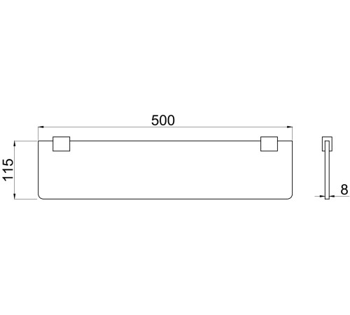 Полочка Allen Brau Infinity 6.21012-31 черный матовый