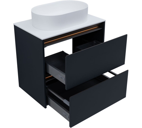 Тумба под раковину Allen Brau Activity 70 1.34011.AM антрацит матовый/олива браш