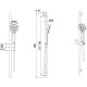 Душевой гарнитур Allen Brau Eclipse 5.E1008-00 хром
