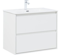 Тумба под раковину Aquanet Милан 80 белый глянец