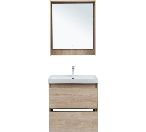 Тумба под раковину Aquanet Милан 70 дуб светлый