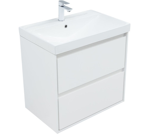 Тумба под раковину Aquanet Милан 70 белый глянец