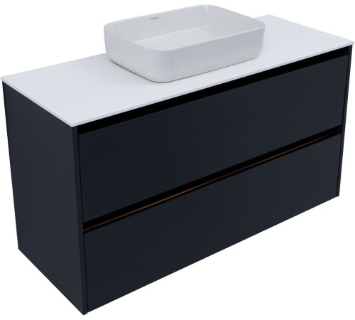 Тумба под раковину Allen Brau Activity 120 1.34007.AM антрацит матовый/черный браш