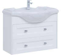 Тумба под раковину Aquanet Монте 85 белый матовый