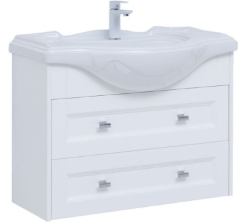Тумба под раковину Aquanet Монте 85 белый матовый