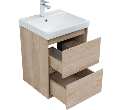 Тумба под раковину Aquanet Милан 50 дуб светлый