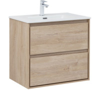 Тумба под раковину Aquanet Милан 70 дуб светлый