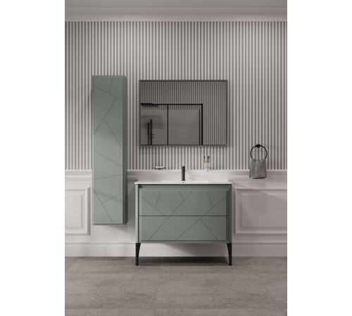 Тумба под раковину Allen Brau Paris 100 1.360002.BGM синий матовый