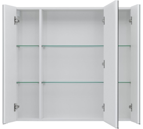 Зеркальный шкаф Aquanet Алвита new 90 белый матовый