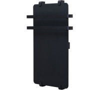 Полотенцесушитель электрический Allen Brau Infinity 80x44 с рейлингом 2.0 и креплением, черный матовый