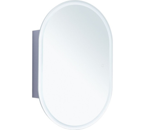 Зеркальный шкаф Aquanet Монте 60 белый, с LED подсветкой