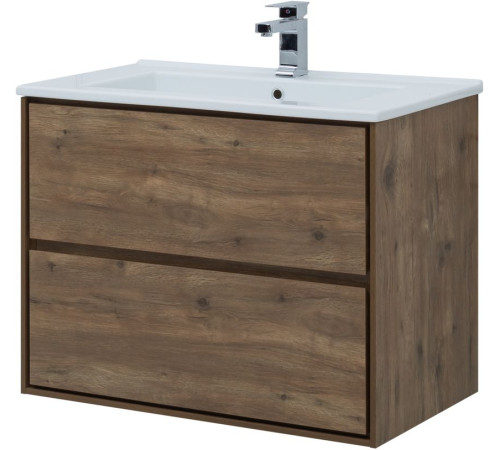 Тумба под раковину Aquanet Милан 85 дуб рустикальный