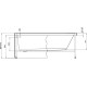 Каркас сварной для акриловой ванны Aquanet Light 150x70