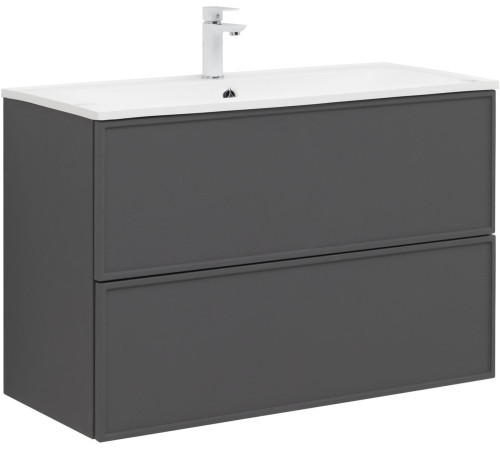 Тумба под раковину Aquanet Арт 90 ясень графит