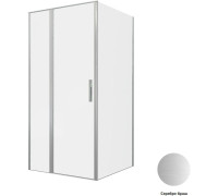 Душевой уголок Allen Brau Priority 100x100 3.31029.BA + 3.31047.BA серебро браш