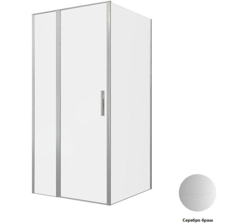 Душевой уголок Allen Brau Priority 100x100 3.31029.BA + 3.31047.BA серебро браш