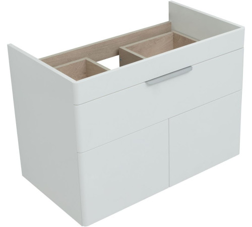 Тумба под раковину Aquanet Ирис New 80 белый глянец (1 ящик, 2 дверцы)